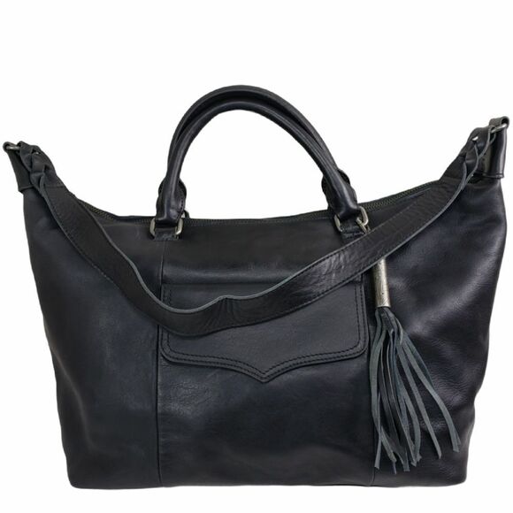 The Sak Handbags - The Sak Sierra Handbag Satchel Leather Black Vintage Finish Purse